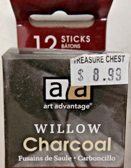 Art Advantage Willow Charcoal – 9ea Thick sticks – 4es Assorted sticks – 1ea Med
