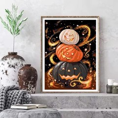 Halloween Paint by Numbers for Adults Easy Adult Art Kit Paint by Numbers Kits