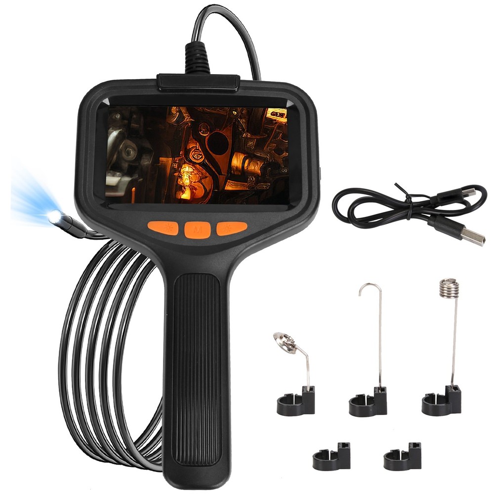 4.3in Inspection Camera with Light Articulating Borescope Endoscope Camera wi…