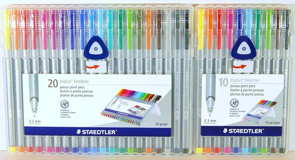 Staedtler Triplus Fineliner 0.3 mm Porous Point Pens 10 Colors or 20 Colors