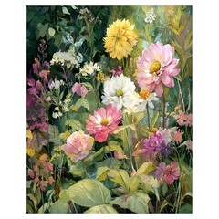 Flowers Paint by Numbers Kit for Adults Beginner, Flowers Paint by Numbers fo…