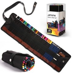 47 PCS 3.5mm Colored Pencil Wrap Set Artist Grade Drawing Sketching Pencils