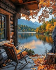 Paint by Numbers Kit for Adults – Autumn Landscape Adult Paint by Number Kits on