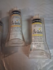VTG SEALED GRUMBACHER 4 Tubes Cadmium-Barium Yellow Pre-tested Artists Oil Color