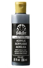 FolkArt Acrylic Paint (8 oz), , Licorice Matt Liquid Paint