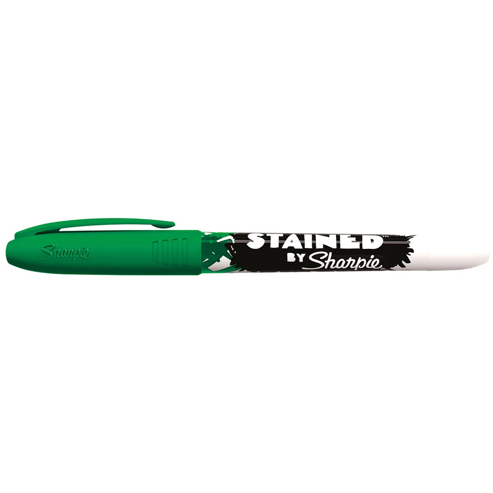 1x Sharpie Stained Fabric Ink Marker Pen Brush Tip Green