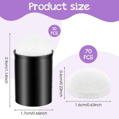 80Pcs Face Painting Sponges Set, (Fits 1.6cm/0.63inch Fingers) 10 Finger Daub…