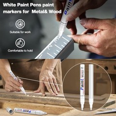 Tire Ink Permanent Marker Tyre Lettering Paint Pen Waterproof 4 Pack White