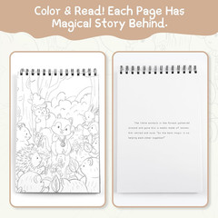 Watercolor Workbook Beginner-Friendly Watercolor Paint Set Funny Coloring Books