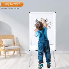 Portable Whiteboard Easel, 36×24 Inches, Height Adjustable