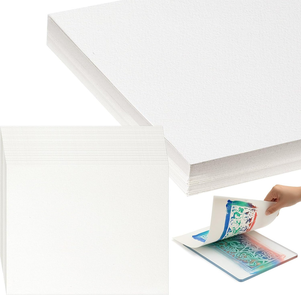 100 Pcs Printmaking Paper, Printmaking Supplies, Artist Paper for Adults and Stu