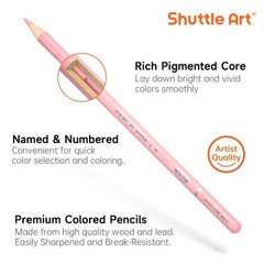 60 Pastel Colored Pencils, Colored Pencils for Adult Coloring, Soft Core Penc…