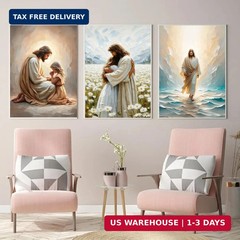 Paint by Numbers for Adults and Kids Beginner 3 Pack Christian Jesus Painting by