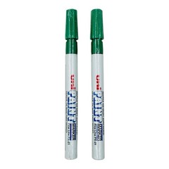 2 Markers Uni-Paint 63704 PX-21 Oil-Based Paint Marker Green Fine Line