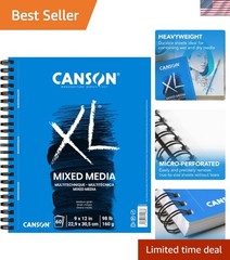XL Series Mixed Media Pad 9×12 – 60 Sheets for Drawing & Watercolor Projects