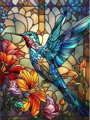 HITIRECOVI Paint by Numbers Kits for 16×20in(Frameless), Hummingbird