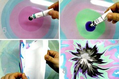 New Water Marbling 0.4 Fl Oz (Pack of 12), Blue,Green,Orange,Sky Blue,White