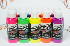 Createx Fluorescent Paint Set 10 Pcs. by Spraygunner