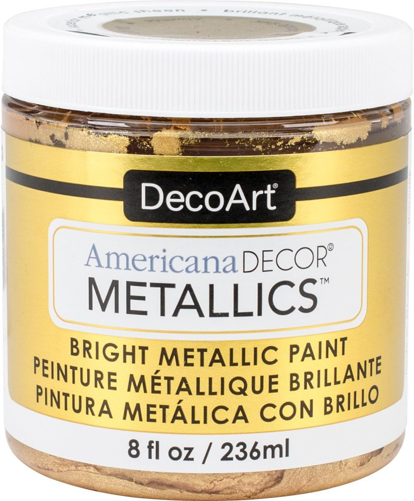 DECADMTL-36.4 Ameri Deco Mtlc 24K Gold Americana Decor Metallics 8Oz, 1