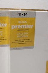 3x Lot 11×14″ Gallery Depth 1-1/2″ Profile Stretched Canvas BLICK Premier