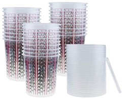 30 Pack 32oz Paint Mixing Cups with Lids – Calibrated Epoxy & Paint Mixers