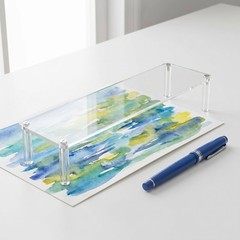 2Pcs Reusable Acrylic Painting Hand Support for Drawing Ergonomic Wrist Rest