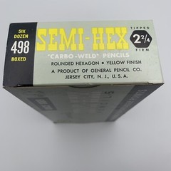 Lot of 72 Vintage General SEMI-HEX 498 Firm 2 2/4 Drawing #2 Pencils USA Unsharp