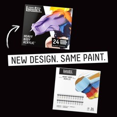 Professional Heavy Body Acrylic Paint, 24 x 22ml (0.74-oz) Essentials Set