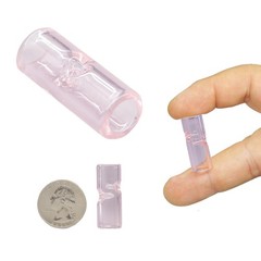 Glass Tips-12 Pack- Variety Sizes & Colors (8mm,10mm,12mm) (Pink, 12mm) Pink