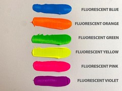 Fluorescent Neon Paint 6x16oz Bottles Washable Tempera UV Black Light Glow
