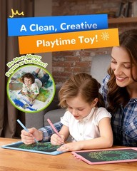Kokodi Lcd Writing Tablet Gifts For 3 Years Old Boys And Girls10 Inch Colorful