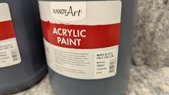 2 x Mars Black Acrylic Paint, 64oz/1/2 Gallon Handy Art 🔥NEW/SEALED🔥