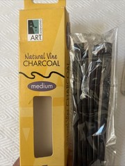 General 4 Soft Compressed Charcoal Set + Vine Charcoal Soft, Medium & Hard