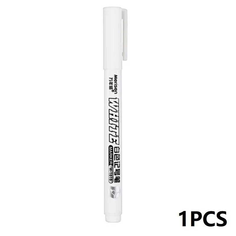 1-3pcs White Waterproof Permanent Paint Marker Pens for Metal Wood Fabric*