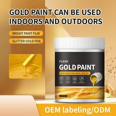 `Liquid Gold Paint 300g Fast Drying Goldleaf Paint Liquid Metal Plaster US