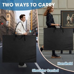 ZKOO 20 x 26 Inch Art Portfolio Bag, Big 20*26in-Black, Black