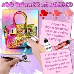 Airbrush Paint – 33 Colors Acrylic Air Brush Painting, Ready to Spray Airbrush M