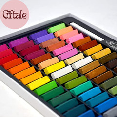 Soft Pastel Set – 64 Vibrant Colors for Artists | Smooth & Blendable | Square Sh