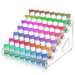 Vowcarol Clear Paint Organizer, Miniature Holder 7 1.5 inches,