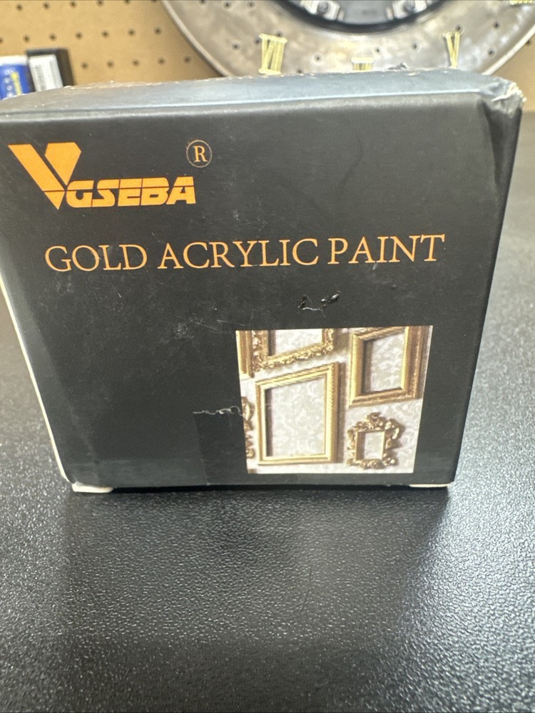 Acrylic Paint Metallic Gold, Non Toxic, Non Fading, 100ml Gold Leaf Paint