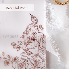 50 PCS PreFolded Translucent Vellum Jackets Fits 5×7 Inch Invitation Sleeves