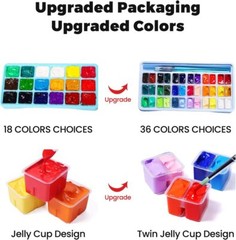 HIMI Gouache Paint Set, 36 Colors x 12ml Twin 15 Fl Oz (Pack of 1), 36