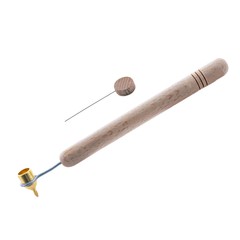 0.3 mm Fine Brass Tip Wooden Handle Kistka (Hot Wax Pen)