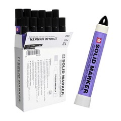 Industrial Grade Black Marker Pens – 12 Pack
