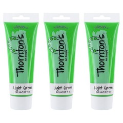 Thornton’s Art Supply Acrylic Paint Tube, 120ml (4.0oz) Pack of 3 – Light Green