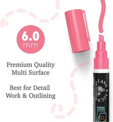 Multicolor Liquid Chalk Markers Set – 8 Vintage 6mm Tips for Classroom & Crafts