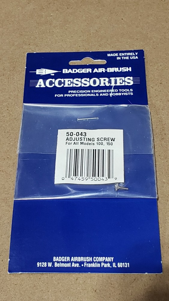 Badger – No. 50-043 – Adjusting Screw (For All Models) – NOS – Airbrush Part