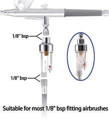 AIR Airbrush Filter In-Line Water Moisture Trap Mini Air Filter Water Oil Separa