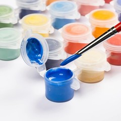 Underglaze Set Concentrated Opaque Liquid Underglaze with a Red Brush Mini Pack