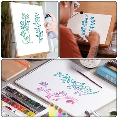 12pcs Leaf Vine 30×11.4cm/11.81×4.5in, 30×7.62cm/11.81x3in, transparent